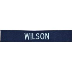 Hot Sale ⭐ Sayre Embroidered Coast Guard Ripstop Blue Nametape ⌛