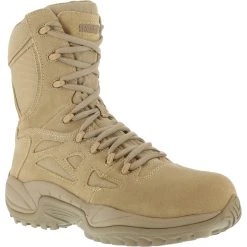 Cheapest 🤩 Reebok Women's RB894 Rapid Response IMP Side Zip Comp Toe Desert Military Boot Tan ✨